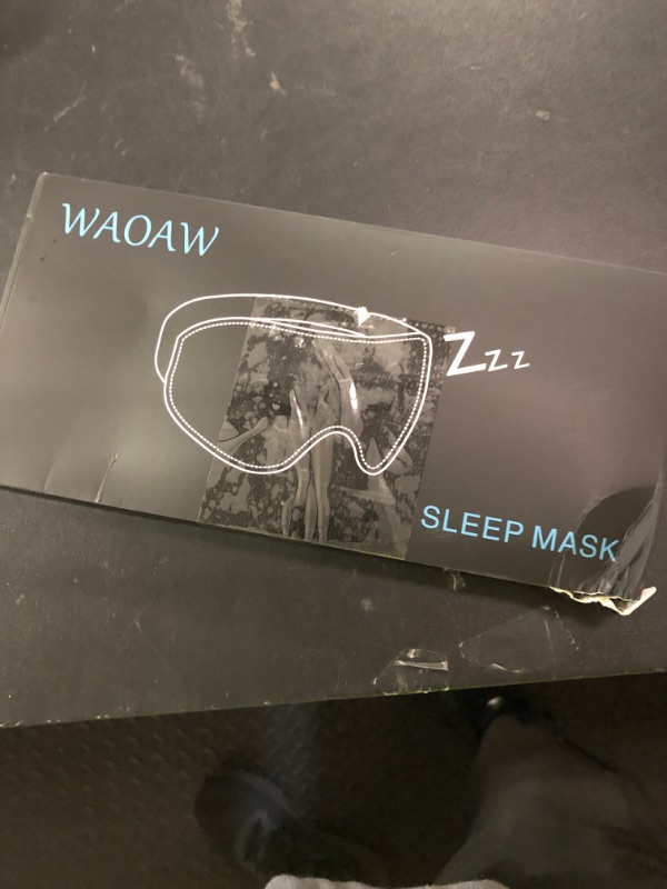 Photo 1 of WAOAW Sleep Mask for Men Women: Blackout Eye Masks for Sleep - 3D Breathable Soft Comfortable Eye Mask for Travel - Adjustable Light Blocking Night Masks for Sleeping