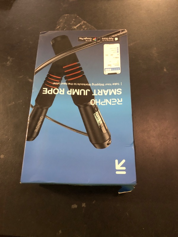 Photo 1 of Jump Rope, RENPHO Smart Jump Rope with Counter, Fitness Skipping Rope with APP Data Analysis, Workout Jump Ropes for Home Gym, Crossfit, Jumping Rope for Exercise for Men, Women, Girls, Kids