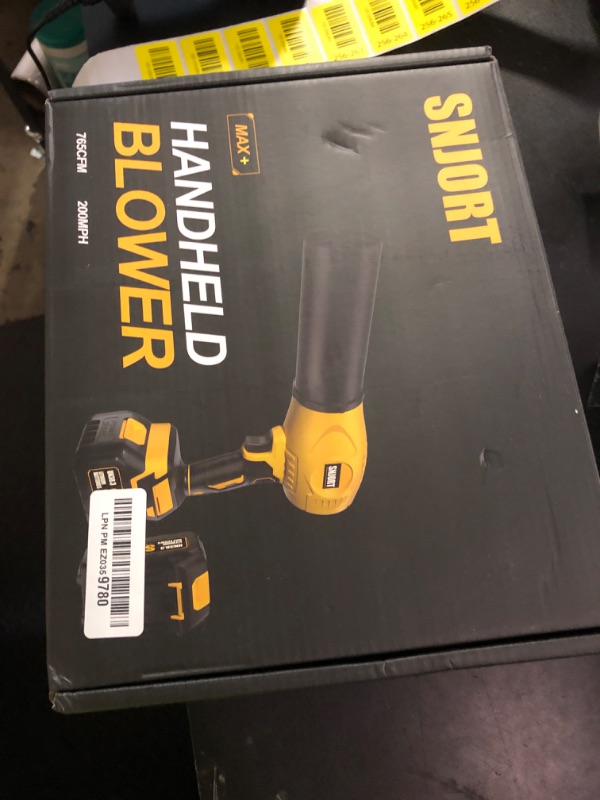 Photo 1 of Leaf Blower Cordless with Battery and Charger,500,000 RPM,Extended Nozzle,Lightweight Handheld Design,Blower for Patio Cleaning,car Blowing Water,Blowing Leaves and Dust