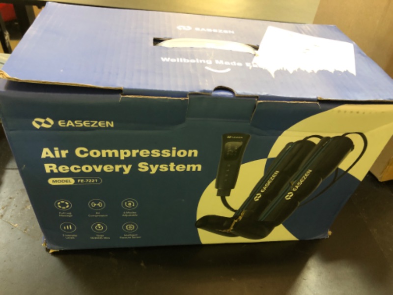Photo 1 of Leg Compression Massager for Circulation and Pain Relief, Leg Recovery Compression System for Fast Recovery of Foot, Calf and Thigh, Relieve Edema, Reduce Muscle Fatigue, Gifts for Women Men