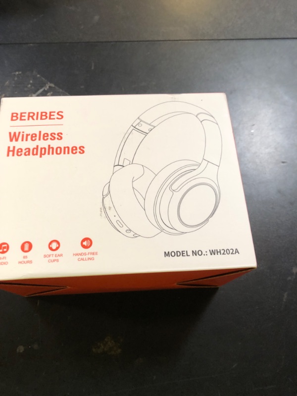 Photo 1 of BERIBES Bluetooth Headphones Over Ear, 65H Playtime and 6 EQ Music Modes Wireless Headphones with Microphone, HiFi Stereo Foldable Lightweight Headsets, Deep Bass for Home Office Cellphone PC Ect.