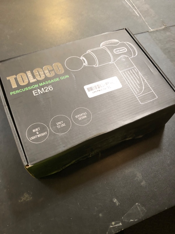 Photo 1 of TOLOCO Massage Gun, Muscle Massage Gun Deep Tissue for Athletes with 10 Massage Heads, Electric Percussion Massager for Any Pain Relief, Gifts for Fathers Day, Silver