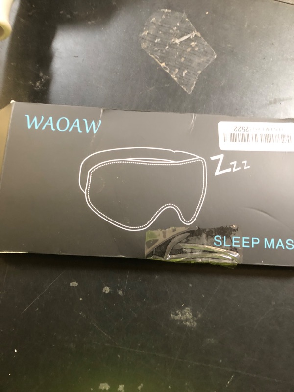 Photo 1 of WAOAW Sleep Mask for Men Women: Blackout Eye Masks for Sleep - 3D Breathable Soft Comfortable Eye Mask for Travel - Adjustable Light Blocking Night Masks for Sleeping