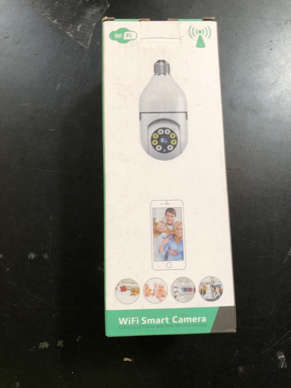 Photo 1 of WESECUU Light Bulb Security Camera -5G& 2.4GHz WiFi 2K Security Cameras Wireless Outdoor Motion Detection and Alarm,Two-Way Talk,Color Night Vision,Human Detection, Bulb Camera Compatible with Alexa