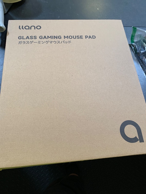Photo 1 of llano MP002 Tempered Glass Mouse Pad for Gaming & Office – 13.8"x11.8" Compact Size, 0.85?m Ultra-Smooth AG Surface, 3mm Thick, Anti-Slip Rubber Base, Dirt & Scratch Resistant, Small