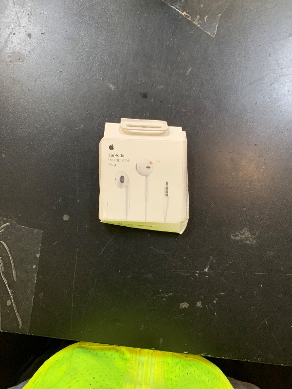 Photo 1 of Apple EarPods Headphones with 3.5mm Plug, Wired Ear Buds with Built-in Remote to Control Music, Phone Calls, and Volume