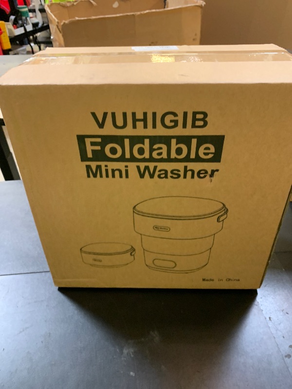 Photo 1 of Portable Washing Machine,15L Collapsible Mini Washer with 3 Cleaning Modes Drain Basket Small Foldable Laundry Machine for Travel Camping Dorms RVs Apartments Baby Clothes Underwear Socks Delicates