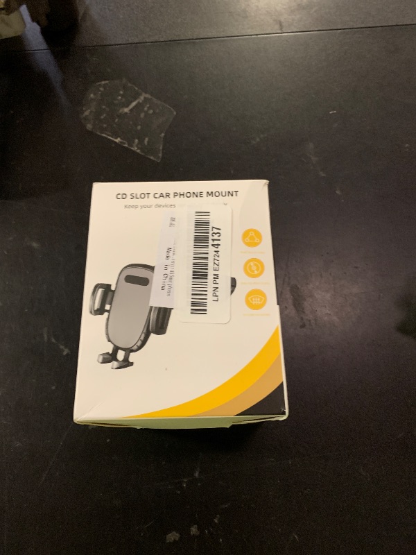 Photo 1 of Augeny Car Phone Holder for CD Slot, 360 Degree Rotatable Auto Phone Mount, Universal Cellphone Holder with One Hand Operation Design, Vehicle CD Slot Phone Holder for All Smartphones
