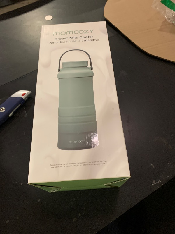 Photo 1 of Momcozy 22oz Portable Breast Milk Cooler for Outdoor, Life Saver with 360° Total Cooling for 24 Hours, Larger Capacity Travel Breastmilk Chiller with 2pcs Baby Bottles for Breastmilk Storage, Green