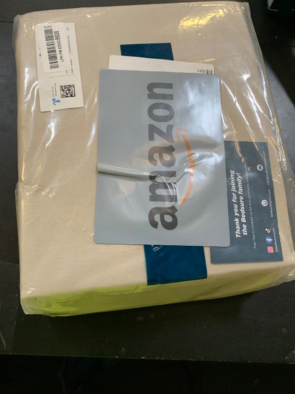 Photo 1 of Bedsure 100% Washed Cotton Duvet Cover Queen Size - Natural Minimalist Cotton Duvet Cover Linen Like for All Seasons - GentleSoft™ Plain Simple Bedding, 3 Pieces (Natural, Queen, 90"x90")