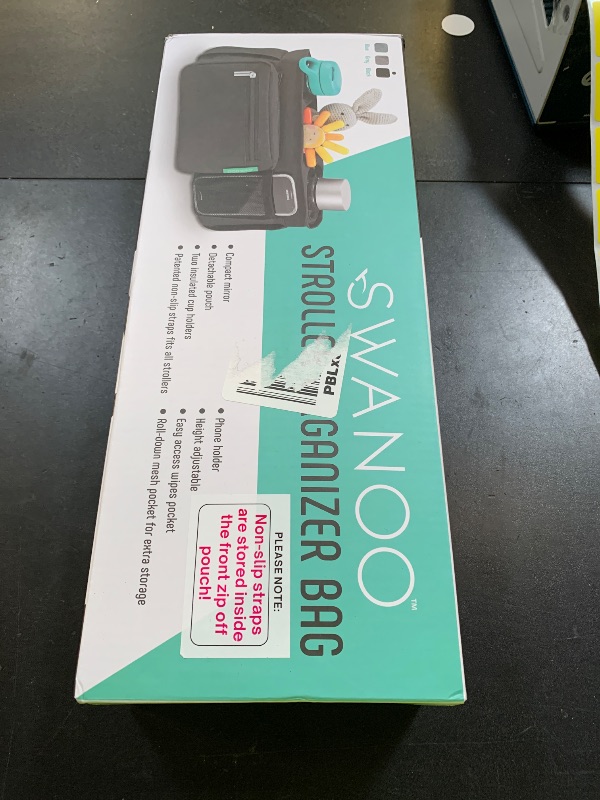 Photo 1 of Swanoo Stroller Caddy Organizer With Cup Holder, Non Slip Straps Bag for Phone, Pet Stroller Accessories, Universal Fits Uppababby Vista v2 Wonderfold Wagon, Doona and More