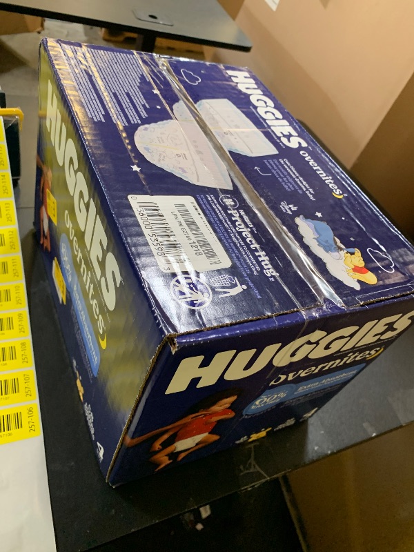 Photo 1 of Huggies Overnites Size 4 Overnight Diapers (22-37 lbs), 58 Ct, Packaging May Vary