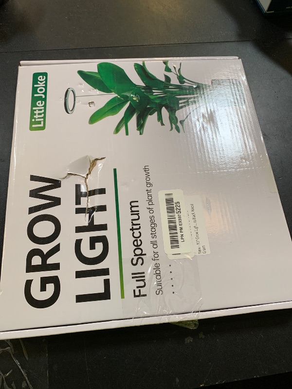Photo 1 of 10" Grow Lights for Indoor Plants Full Spectrum,160LEDs Indoor Plant Light for Indoor Growing,Height Adjustable 11"-65" for Large Plant,Auto On/Off Timer 3/9/12H,9 Dimmable Brightness,Black Wood Grain