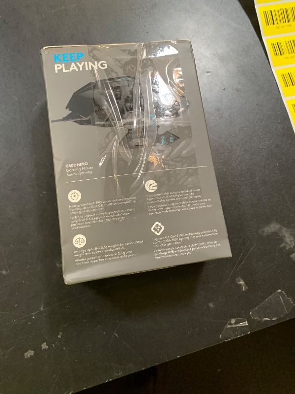 Photo 1 of Logitech G502 HERO High Performance Wired Gaming Mouse, HERO 25K Sensor, 25,600 DPI, RGB, Adjustable Weights, 11 Buttons, On-Board Memory, PC/Mac