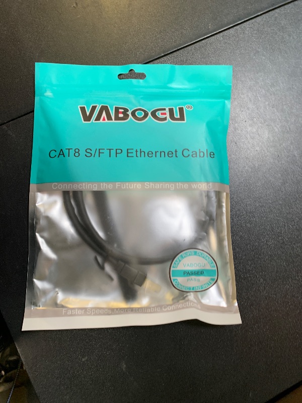 Photo 1 of Vabogu Cat 8 Ethernet Cable, 3ft Heavy Duty High Speed Internet Network Cable, 26AWG, 2000Mhz 40Gbps with Gold Plated RJ45 Connectors, Shielded for Indoor & Outdoor Use