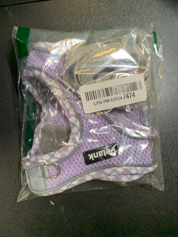 Photo 1 of Petank Dog Harness for Small Medium Dogs No Pull, Puppy Harness and Leash Set, Step in Dog Harness for Walking, Running, Training(Purple, XS)