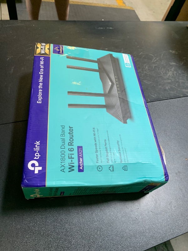 Photo 1 of TP-Link AX1800 WiFi 6 Router V4 (Archer AX21) – Dual Band Wireless Internet, Gigabit, Easy Mesh, Works with Alexa - A Certified for Humans Device, Free Expert Support