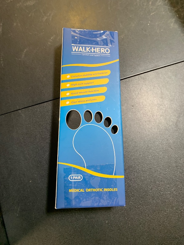 Photo 1 of Inserts Relieve Plantar Fasciitis - Flat Feet Insoles Arch Supports, Orthotic Insoles for Foot Pain Arch Pain Reduce Muscle Fatigue Absorb Shock (Mens 5-5 1/2 | Womens 7-7 1/2)