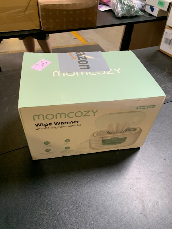Photo 1 of Momcozy New Baby Wipe Warmer, 100pcs Larger Capacity Wipe Dispenser, 10-Min Fast Heating with 4 Temperature Modes, Innovative Spring Design, Silicone & Top Seals,Quick Even Heating, 3-Level Nightlight