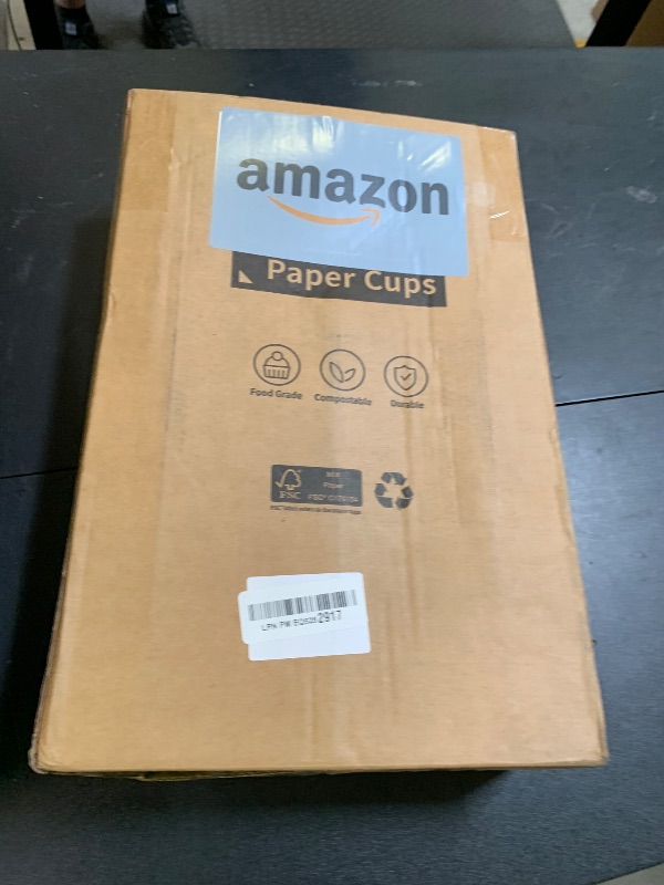Photo 1 of RACETOP [100 pack] Disposable Coffee Cups with Lids 12 oz, Hot Paper Cups with Lids, To Go Cup with Lid