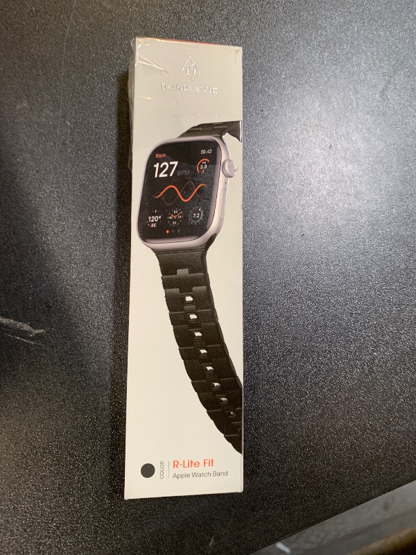Photo 1 of Bandletic Magnetic Silicone Watch Band Compatible with Apple Watch Bands for Women 40mm 41mm 42mm(Series 11 10) 38mm Women Men, Strong Magnet Sport Strap for iWatch Series 9 8 7 6 5 4 SE 3 2 1, Black