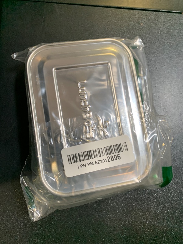 Photo 1 of LunchBots Small Protein Packer Bento Box - Extra Small Divided Stainless Steel Snack Container - 4 Sections for 1-2oz of Nuts, Meat, Cheese, Finger Foods - Dishwasher Safe - Stainless Lid