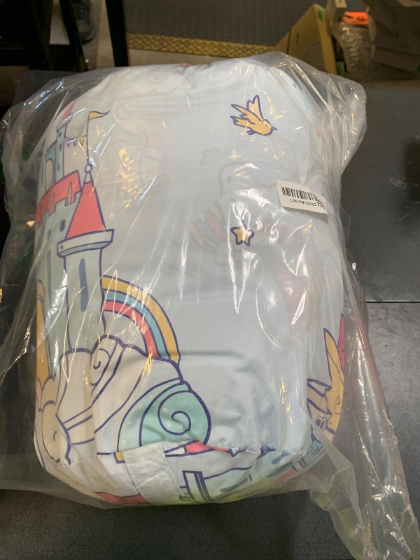 Photo 1 of Datura home Kids Sleeping Bag for Girl,Unicorn Castle Print-Lightweight Warm Portable Outdoor Indoor-Waterproof Cold Weather Resistant Sleeping Bag for Camping Hiking(Unicorn Castle)