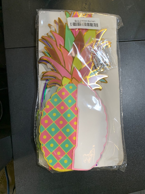 Photo 1 of KatchOn Huge Pineapple Centerpiece for Tables - 12 Inch, Pack of 6 | Luau & Hawaiian Party Decorations, Tropical & Beach Decorations