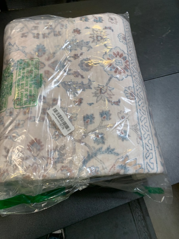 Photo 1 of MontVoo-Vintage Area Rug 5X7 Beige Rugs for Living Room-Soft Distressed Printed Rugs for Bedroom-Non Slip Carpet-Machine Washable Rug for Dining Room Living Room Bedside Office