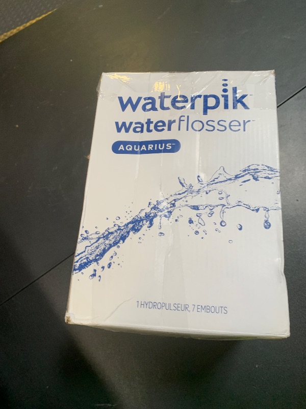 Photo 1 of Waterpik Aquarius Water Flosser For Teeth Cleaning, Gums, Braces, Dental Care, Electric Power With 10 Settings, 7 Tips For Multiple Users And Needs, ADA Accepted, Black WP-662, Packaging May Vary