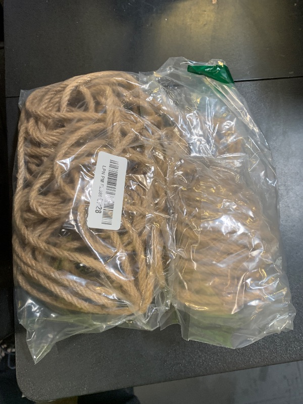 Photo 1 of Tenn Well 5mm Jute Rope, 100 Feet 4Ply Twisted Heavy Duty and Thick Twine Rope for Gardening, Crafting, Bundling, Cat Scratching Post, Home Decor, Christmas Decorations