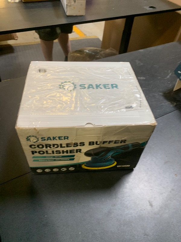 Photo 1 of Saker Mini Cordless Buffer Polisher - 6 Inch Portable Polishing Machine Kit for Car Detailing, with 1PC 12V 2000mAh Rechargeable Battery, extra 10 PCS Attachments