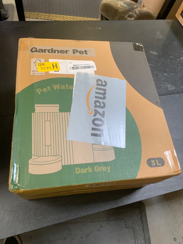 Photo 1 of Gardner Pet Automatic Gravity Cat Food Feeder and Water Dispenser Stainless Steel Two-in-One Set Large Capacity Dispenser for Pets Dogs, Puppies, Kittens, Rabbits