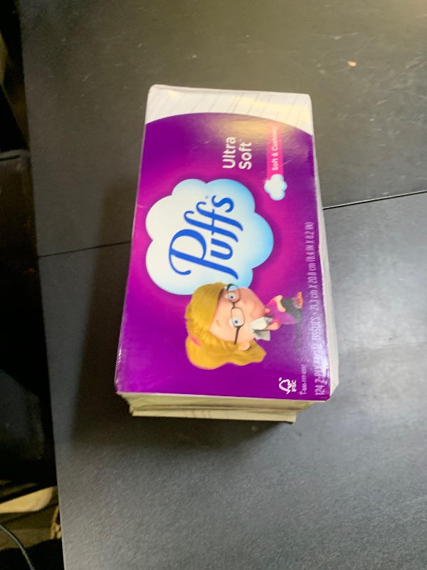 Photo 1 of Puffs Ultra Soft Facial Tissues, 1 Family Size Box, 124 Facial Tissues Per Box