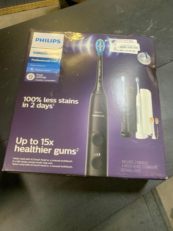 Photo 1 of Philips Sonicare DiamondClean Smart 9500 Electric Toothbrush, Sonic Toothbrush with App, Pressure Sensor, Brush Head Detection, 5 Brushing Modes and 3 Intensity Levels, White, Model HX9923/01