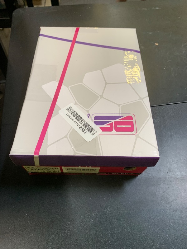 Photo 1 of brooman Kids Firm Ground Soccer Cleats Boys Girls Athletic Football Shoes (13,White Pink)