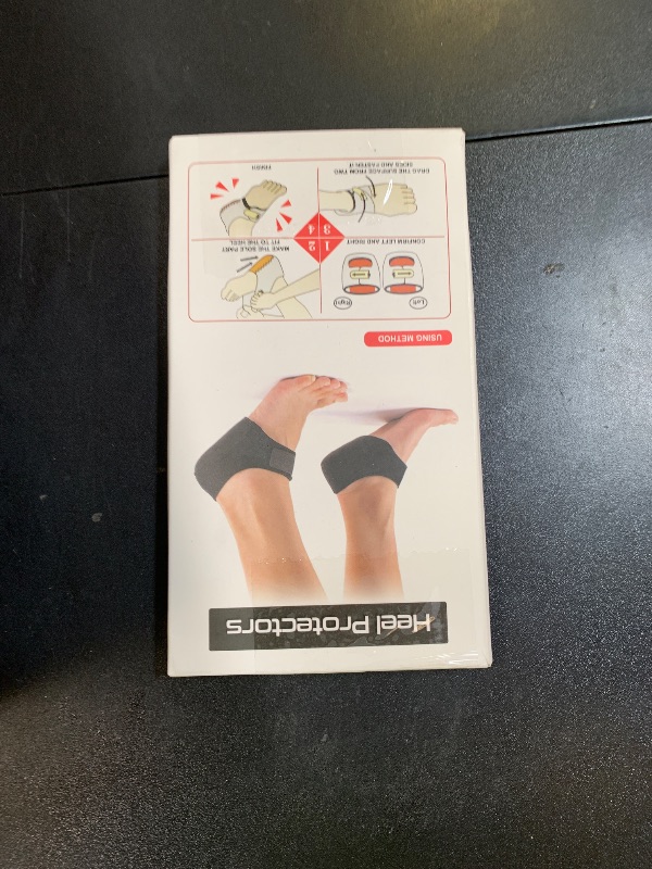 Photo 1 of MIAYOHO Plantar Fasciitis Heel Cups for Pain [Updated Version] Protectors Sleeves Pads, Support Pain, Spur, Cracked Heels Women and Men (Black, W 4.5-7.5 M 4-6.5)