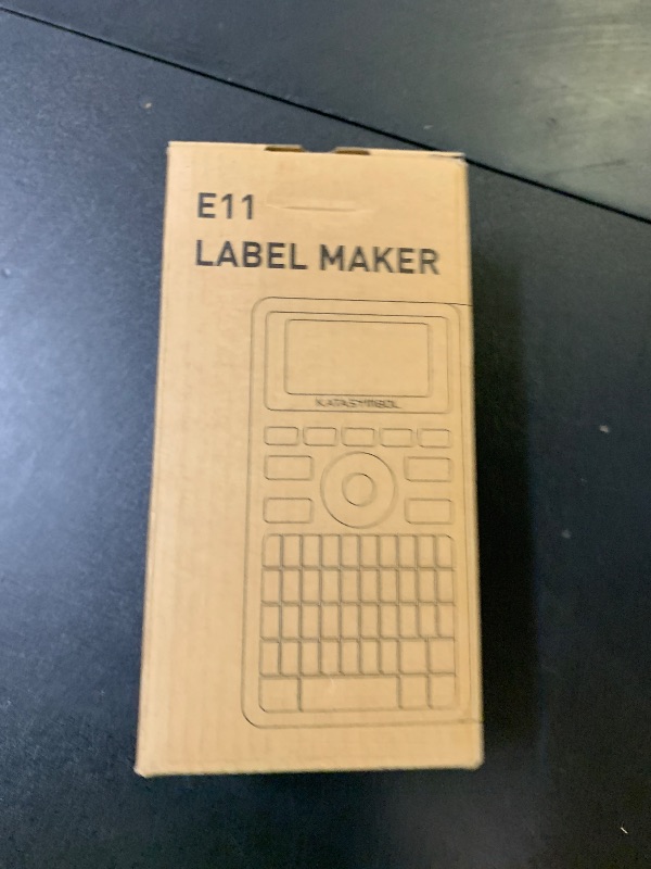 Photo 1 of SUPVAN E11 Bluetooth Label Maker Machine with 4 Tapes, Support Keyboard & App with 40 Fonts and 450+ Icons, Rechargeable Inkless Labeler for Home, Kitchen, Office, School Organization, Black