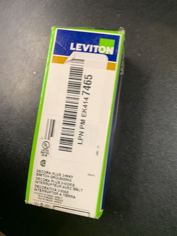 Photo 1 of Leviton 15-Amp 120/277-Volt Decora Plus Rocker 3-Way AC Quiet Switch, 5693-2, Brown