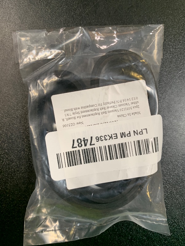 Photo 1 of 2pcs 3031120 Vacuum Belt Replacement for Bissell, Rubber Vacuum Cleaner Belt Replacement Style 7/9/10/12/14/16 P/N Perfectly Fit Compatible with Bissell Models 2252 2260 2259 1793 1792 2254