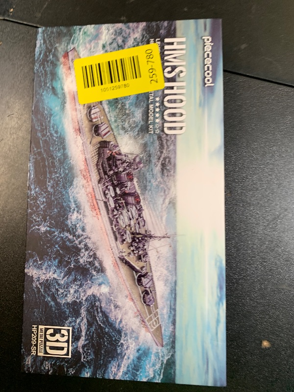 Photo 1 of Piececool 3D Puzzles for Teens Metal Warship Models, HMS Hood Battleship 3D Model Building Kits Puzzle for Adults DIY Crafts, Great Gifts - 270 Pcs