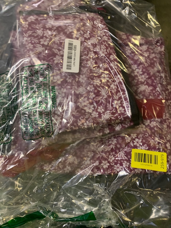 Photo 1 of GUSTARIA Empty Mahjong Bag, Red Soft Printed American Mahjong Bag with Two Wrappers (Case Only)