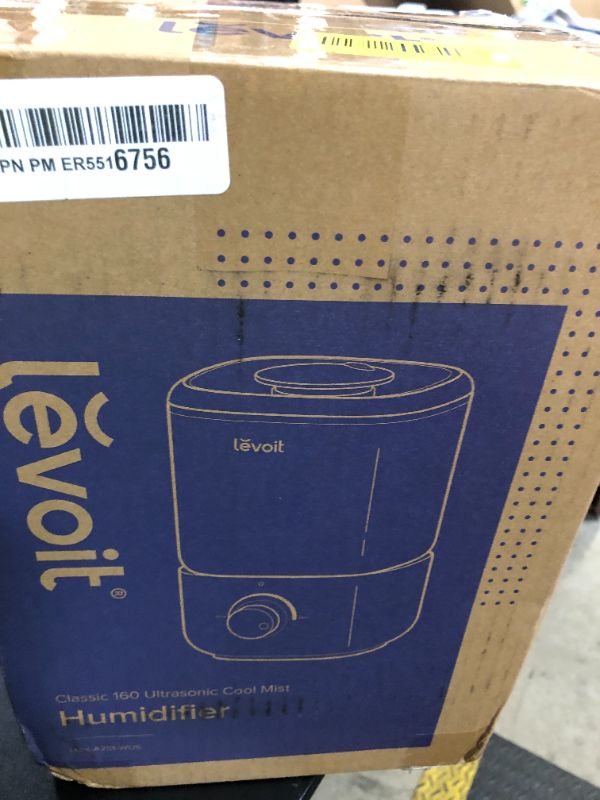 Photo 1 of LEVOIT Top Fill Humidifiers for Bedroom, 2.5L Tank for Large Room, Easy to Fill & Clean, 28dB Quiet Cool Mist Air Humidifier for Home Baby Nursery & Plants, Auto Shut-off and BPA-Free for Safety, 25H