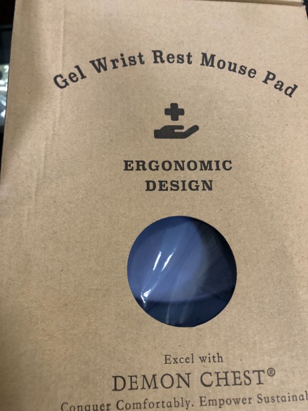 Photo 1 of ErgoFlow Gel Wrist Rest Mouse Pad - Ergonomic Cushion for Desk, Cute Aesthetic Computer Decor for Women; Small Mousepad Mat&Laptop Pads - Office Home Support&Ergo Accessories Supplies(05Midnight Wave)