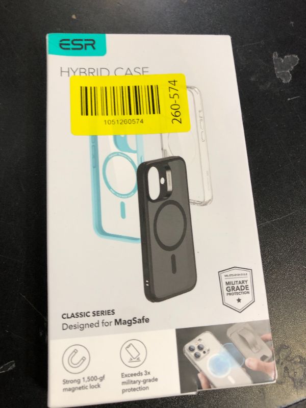 Photo 1 of ESR for iPhone 16 Pro Max Case, Camera Control, Compatible with MagSafe, Shockproof Military-Grade Protection, Magnetic Phone Case for iPhone 16 Pro Max, Classic Hybrid Case (HaloLock), Clear