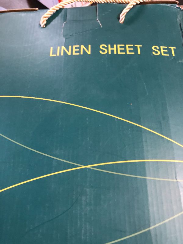 Photo 1 of SONORO KATE 100% French Pure Linen Sheets, Breathable and Durable Linen Queen Size Sheets, Anti-Tear Linen Bed Sheets, Machine Washable, 16 Inch Deep Pocket - 4 Piece (Natural Linen, Queen)