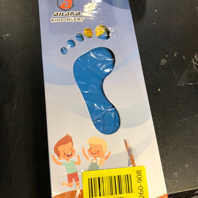 Photo 1 of Ailaka Kids Orthotic Cushioning Arch Support Shoe Insoles, Children Pu Foam Inserts for Flat feet, Plantar Fasciitis, Feet Heel Pain Relief Blue