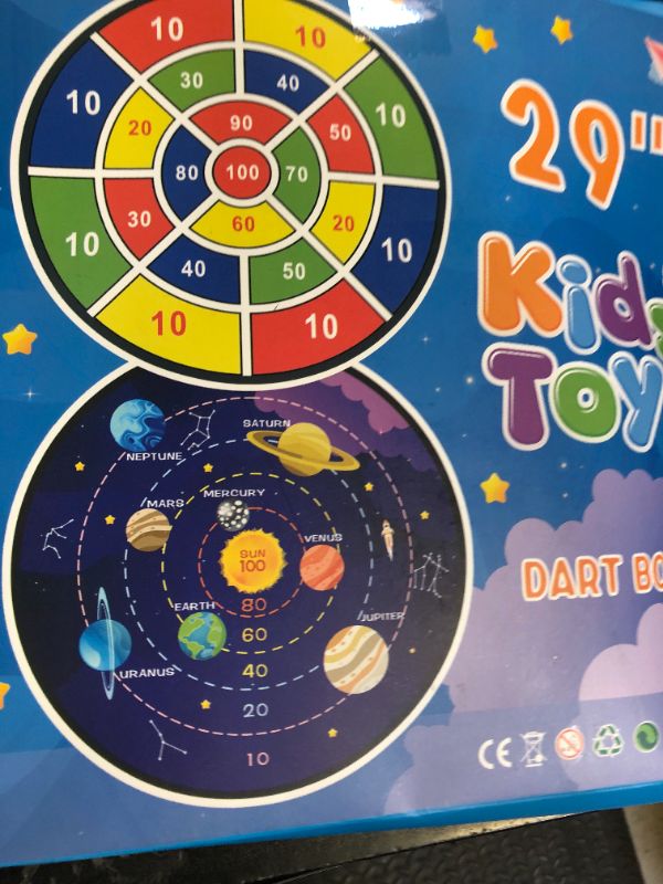 Photo 1 of BooTaa 2 Pack 29" Large Dart Board Game Set with 20 Sticky Balls, Indoor/Sport Outdoor Fun Party Play Games, Boys Girls Toys, Birthday Toy Gifts for 3 4 5 6 7 8 9 10 11 12 Year Old Boys Girls Kids