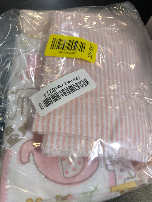 Photo 1 of Gerber Girls Newborn Infant Baby Toddler Nursery 100% Cotton Flannel Receiving Swaddle Blanket, Pink Safari, Pack of 5