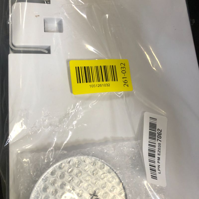 Photo 1 of HIEEY 3 Way 360 Trifold Mirror with LED, Height Adjustable Telescoping Hooks,and 5X Magnification for Makeup,Hair Cutting/Styling (White)
